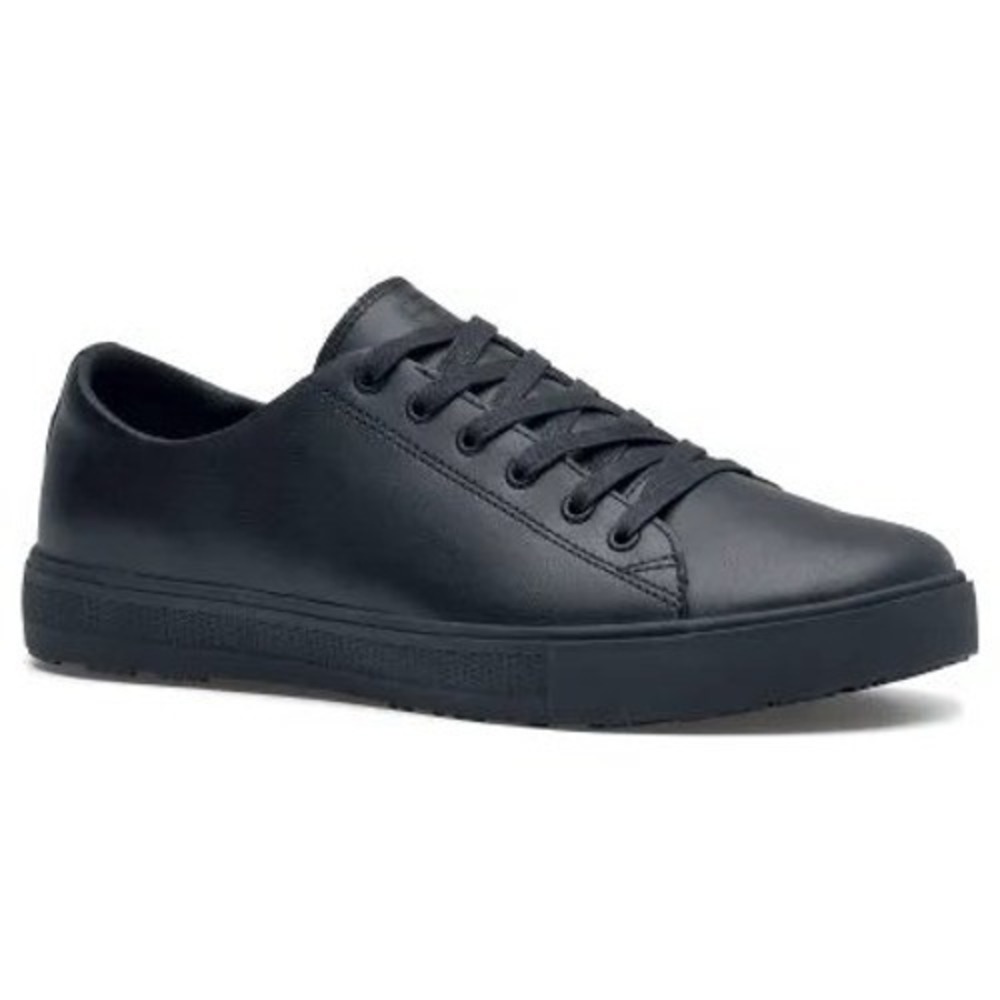Shoes For Crews Old School Low Rider IV Black Leather SR Work Shoes Sz M 5.5 W 7